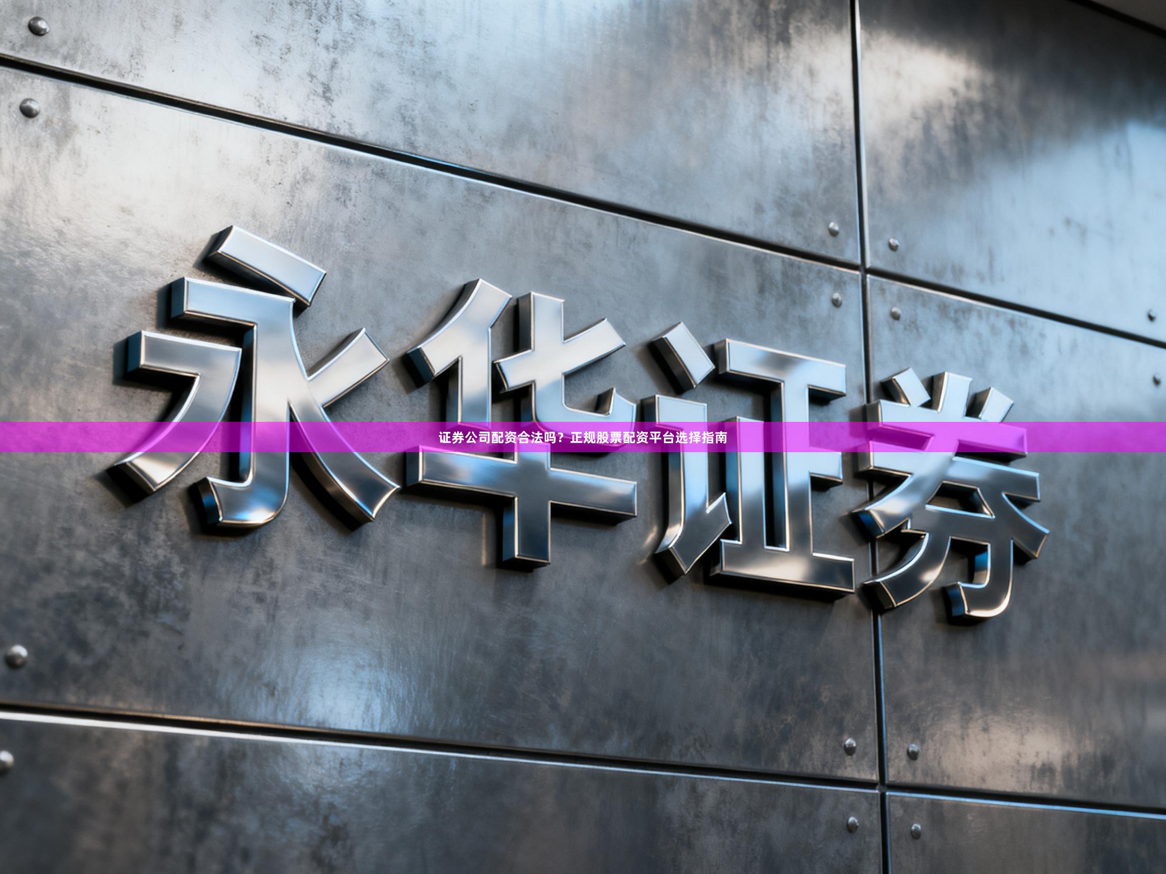 证券公司配资合法吗？正规股票配资平台选择指南